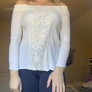 White off the shoulder blouse